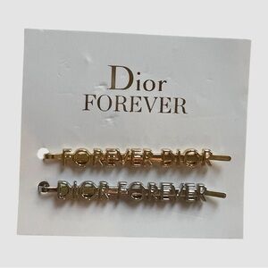Dior Gold-tone and Silver-tone Hair Clips